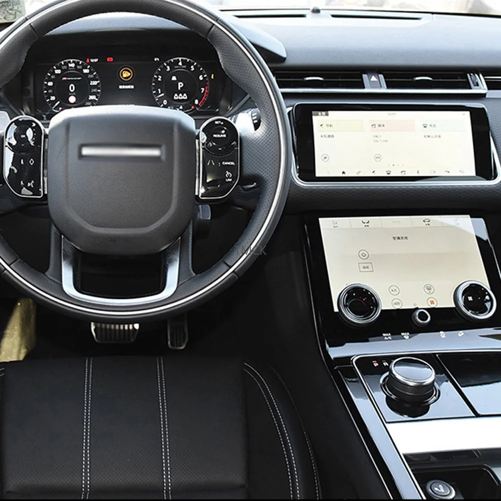 For Land Rover Range Rover Velar 2019-2017 Car Steering Wheel Center Console Gear Film Central AC Navigation Protector TPU Film