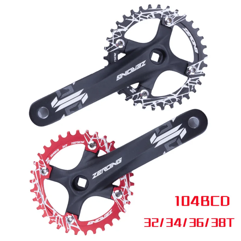 104BCD 8/9/10/11 Speed Pedivela Crankset Bielas Mtb Bicycle Parts Pedivella Integrado Pe De Vela Coroa 34T Pedalier Pedevela