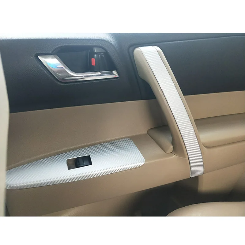 Car Sticker For Toyota Highlander 2015 2013 2012 2010 2009 Carbon Fiber Pattern Interior Sticker Set Decal Trim Car Accessories