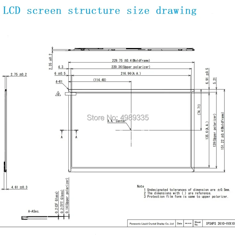 Imagem -05 - Polegada Monitor 2k Display Módulo Grupo Kit Ips hd Dvi Vgausb5vdc12v Dois Esquema de Fonte de Alimentação Resolutionmodule Customiz 2560x1600 10