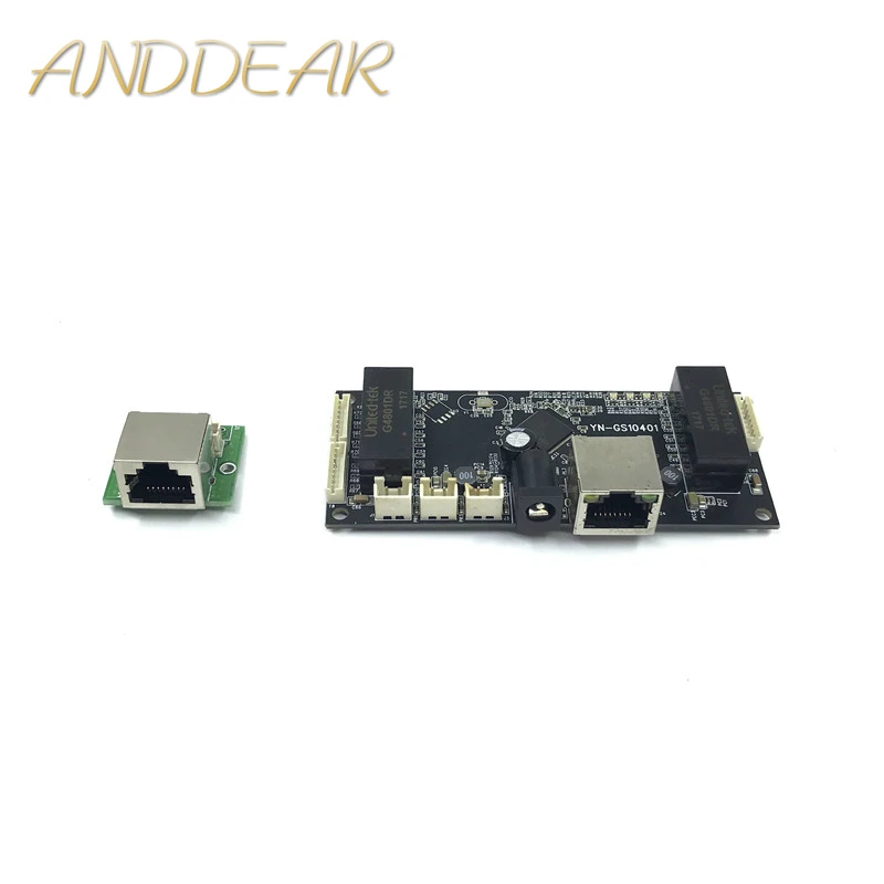 

Industrial Ethernet Switch Module 10/100/1000mbps 4 port PCBA board OEM Auto-sensing Ports PCBA board OEM Motherboard