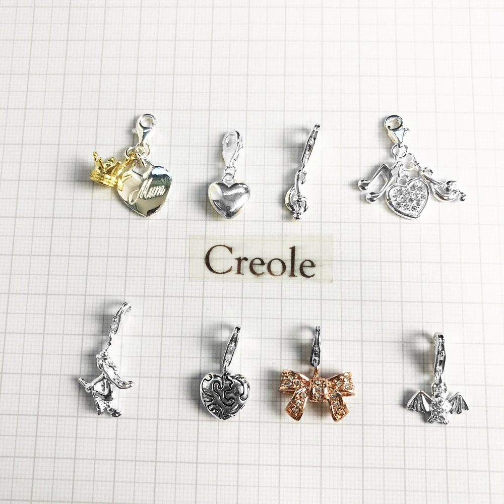 Love Music Treble Clef Bow Witch Bat Ornament Heart Mum Charm Pendant,2019 New Musical Fashion Jewelry 925 Sterling Silver Gift view 2