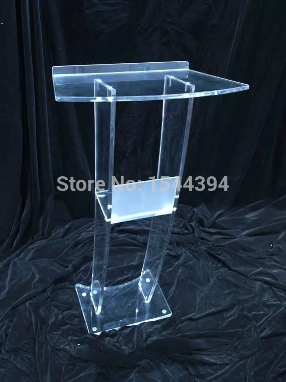 

Clear acrylic podium/clear acrylic furniture Hot Sell Simple solid European Design Factory Sell Clear acrylic podium plexiglass