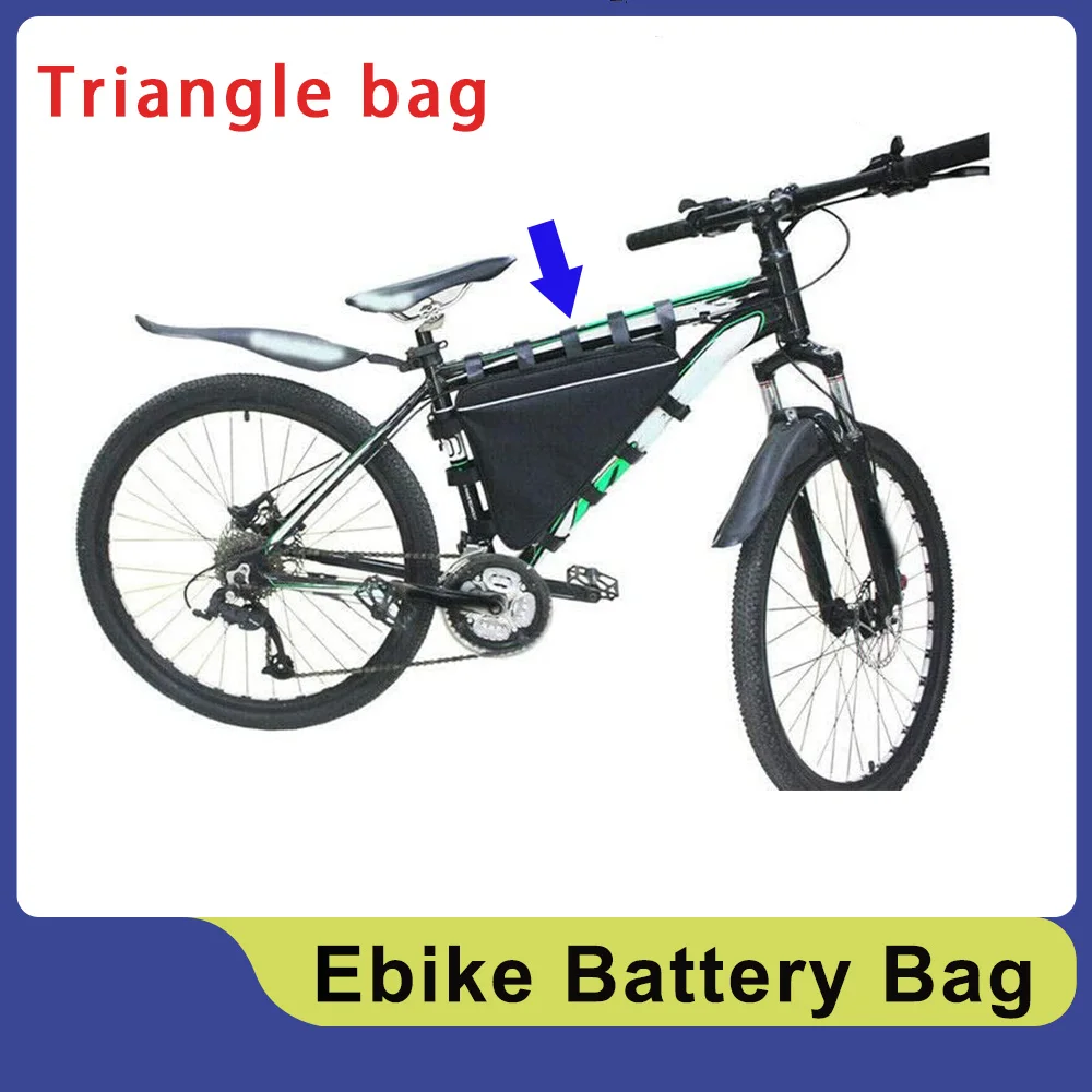 Mountain eBike MTB Frame Triangle Battery Bag Triangle Li-ion Battery Frame Storage Case For Electric Bicycle Lithium Batteries