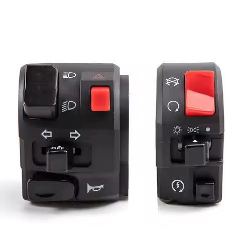 Motorcycle 7/8" Handlebar Horn Button Turn Signal Fog Light Controller Switch For Buell Lightning For Ducati Diavel CBR1000RR