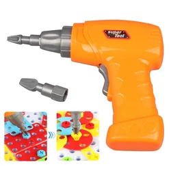 Children Electric Drill Maintenance Repair Tool Toy Driller Games Tool Toy for Kid Pretend Play Toy Disassembly Building Game