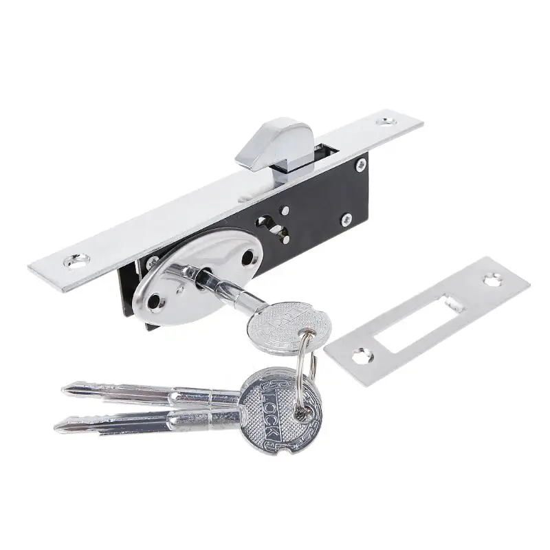 Drop Durable door hardware of aluminum alloy sliding door hook lock sliding door lock, key lock, frame glass door