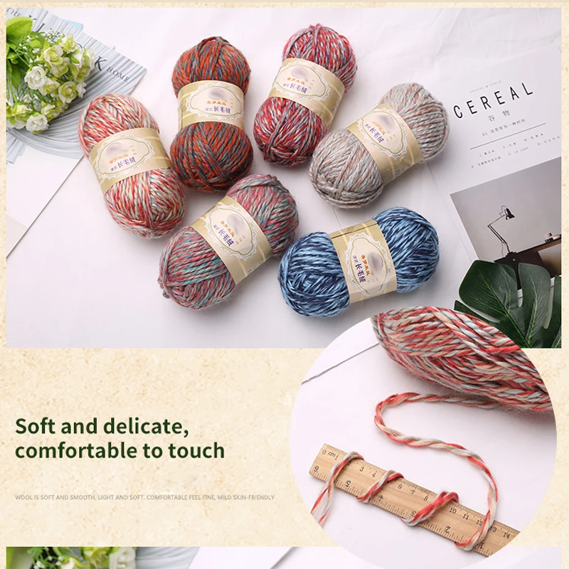 Scarf Thread Lover Cotton Multi-strand Yarn Dyed Yarn Thick Wool Hat Headband Jacket Thread Knitting Yarn