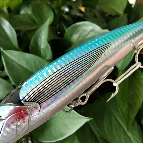 Imagen 2 del producto Noeby 2 uds señuelo de Pesca de mar 160mm/58g 190mm/86g Stickbait cebo de lápiz de agua superior GT Popper Fshing Pesca de agua salada Wobbler