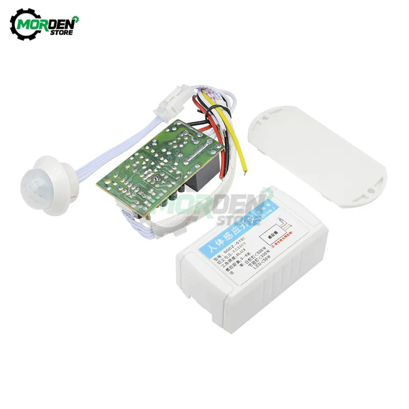 110V 220V Body Motion Sensor Human Body Sensor Switch Automatic IR Infrared Light Lamp Control Switch Module Smart Home