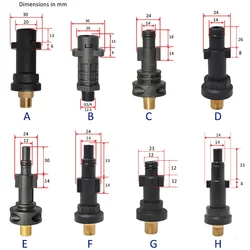 Adaptador de plástico para gerador de espuma, bocal para gerador de neve para arruela de alta pressão karcher bosche sterwins champion stihl