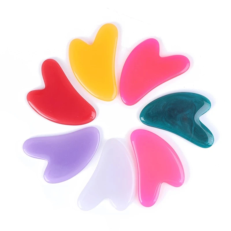 SPA Massage Resin Beeswax Guasha Scraping Massage Scraper Face Massager Acupuncture Gua Sha Eye Face Board SPA Massage Tool
