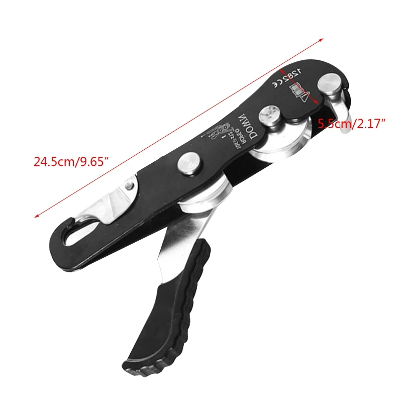 Professional Rock Climbing Descender Equipment for 8-13mm Rope Self-braking Stop XXUF