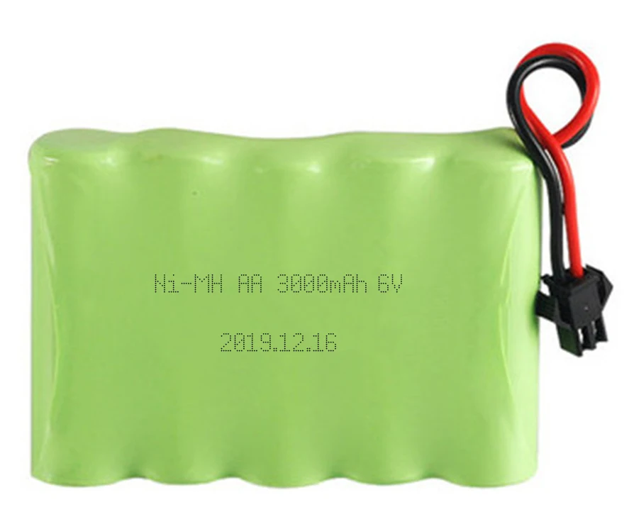 Upgrade 6v 3000mah NiMH Battery For Rc Toys Cars Tank Truck Robots Guns Boats AA Ni-MH 2400mah 6v Rechargeable Battery Pack