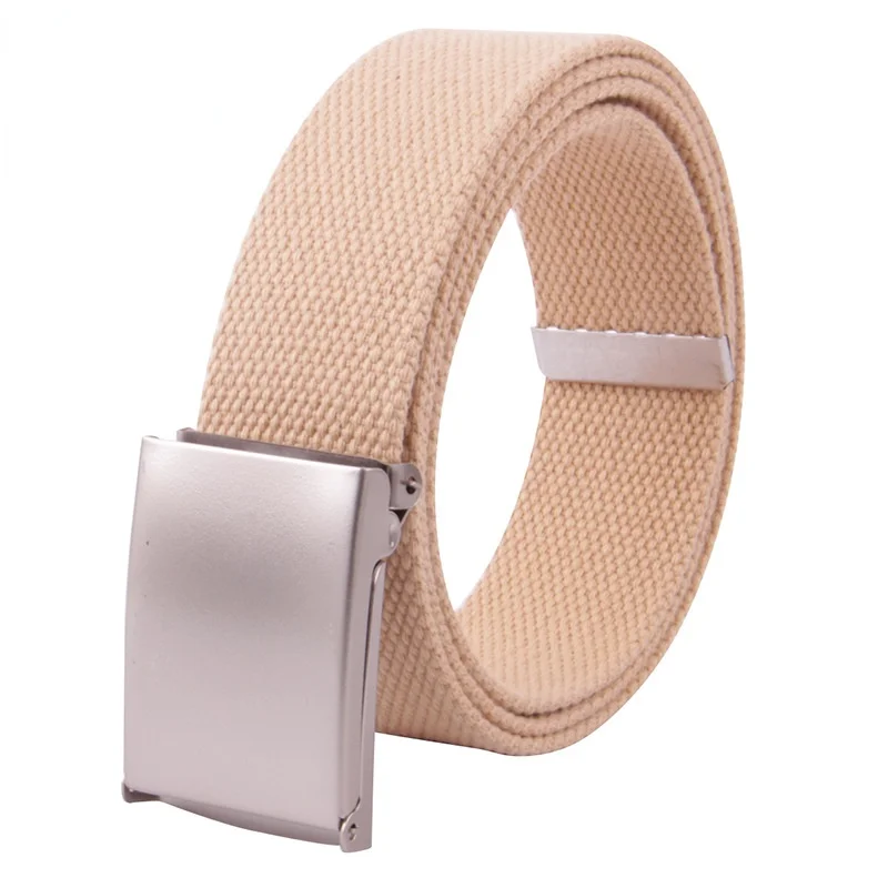 Nieuwe Candy Kleur Flip Gesp Canvas Riem Vrouwen Outdoor Trend Overalls Riem Mannen Riem Designer Riemen Vrouwen Hoge Kwaliteit