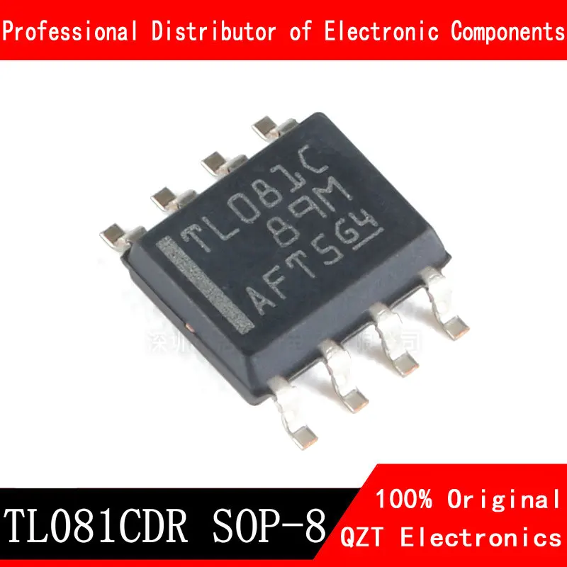 10 peças tl081cdr sop8 tl081c sop tl081 sop-8 081c smd novo e original ic