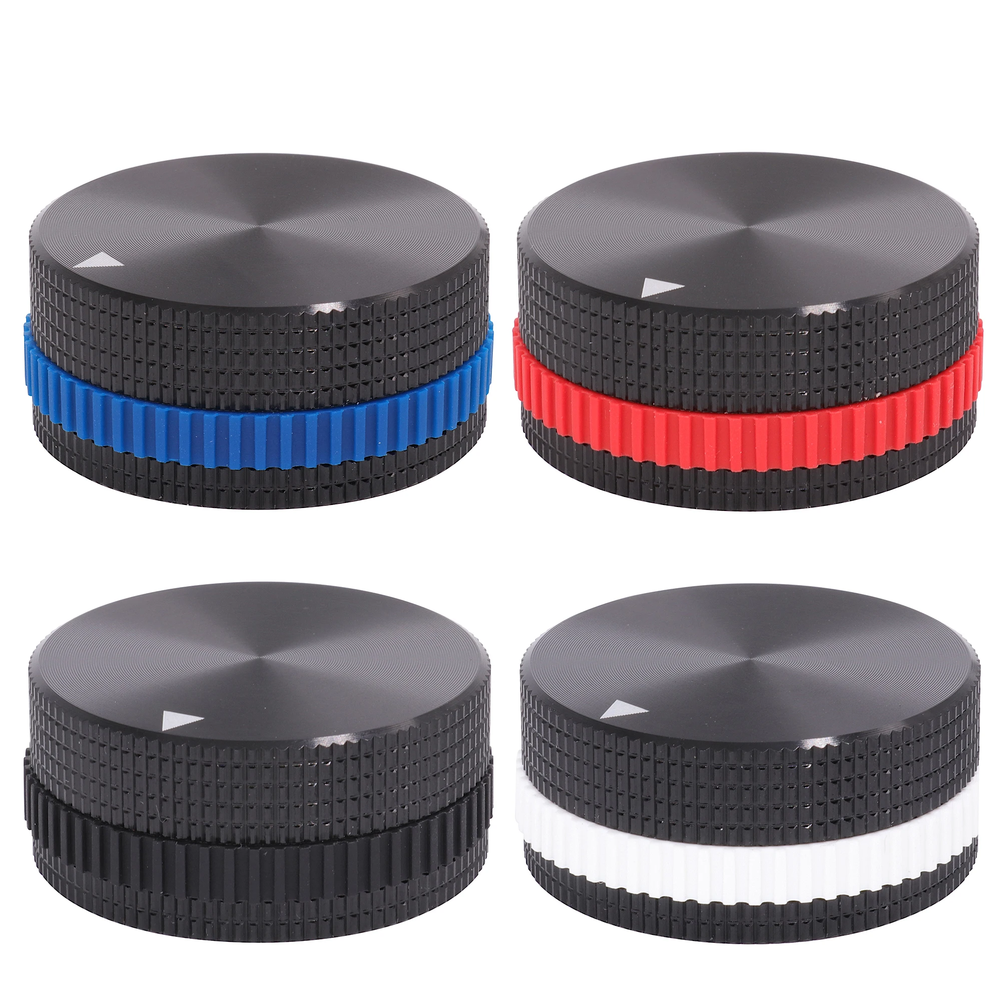40x18mm Solidny, w pełni aluminiowy zestaw potencjometrów głośności z kolorowym gumowym pierścieniem do gramofonu Hifi Audio AMP CD DVD DAC — zdjęcie produktu 7