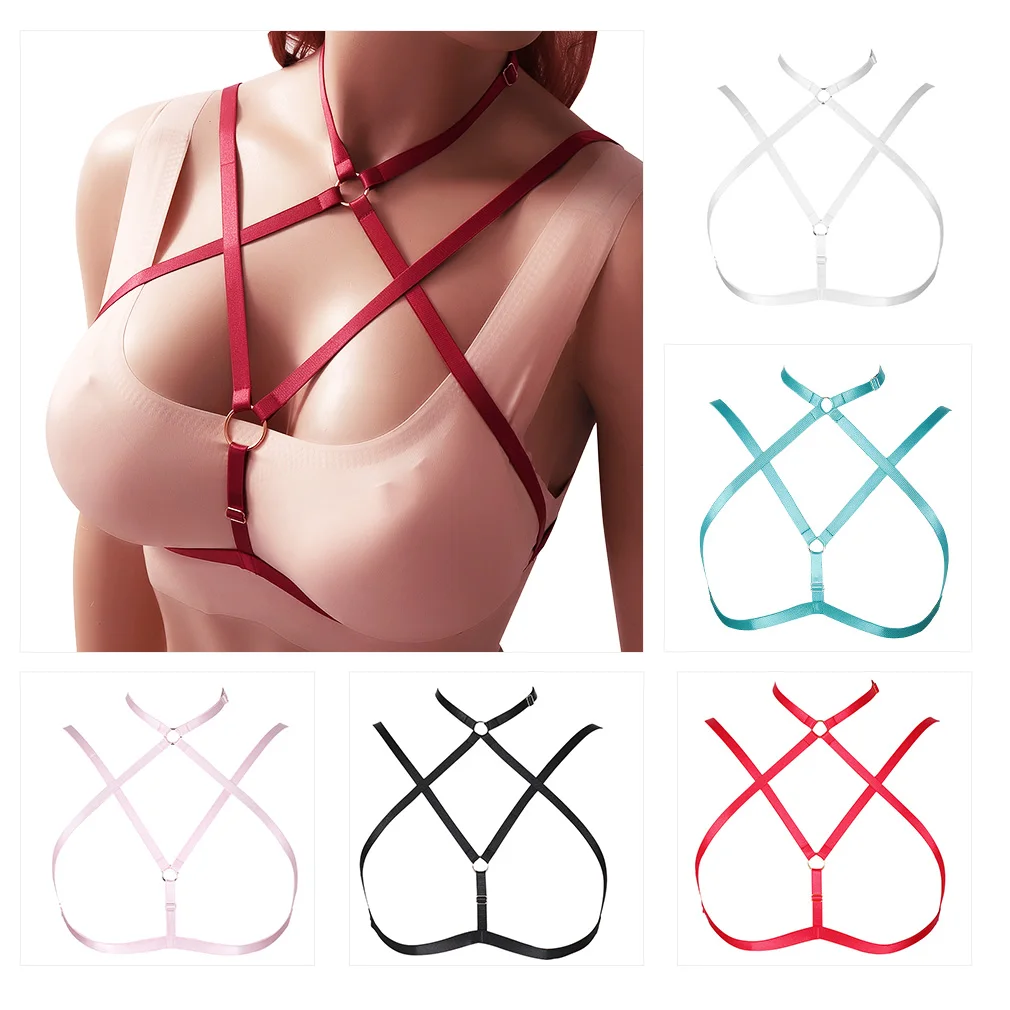 

Sexy lingerie underwear hot open chest close-fitting belt sexy outfit cage bra ladies underwear belt club underwear accessories