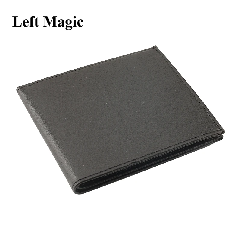 Super Delux Card Into Wallet 2.0 Magic Tricks Paper to Bill Magia Close Up Illusion Gimmick Props Sign Card Appearing in Wallet