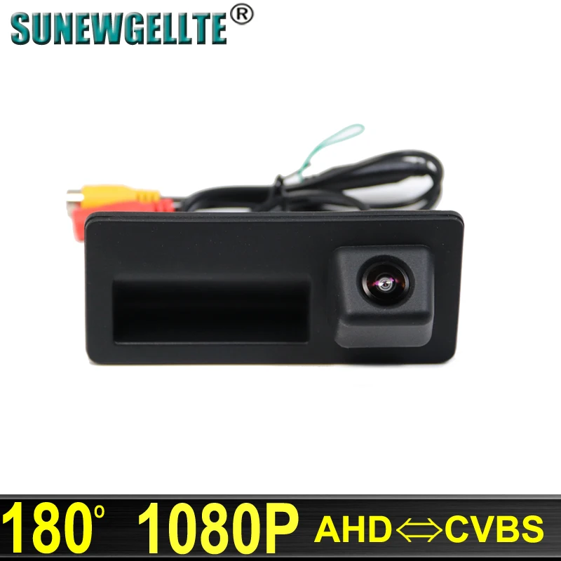 

180° 1080P HD AHD Car Rear View Reverse Backup Trunk Handle Camera For VW Passat Golf Polo Jetta Audi A4 A6