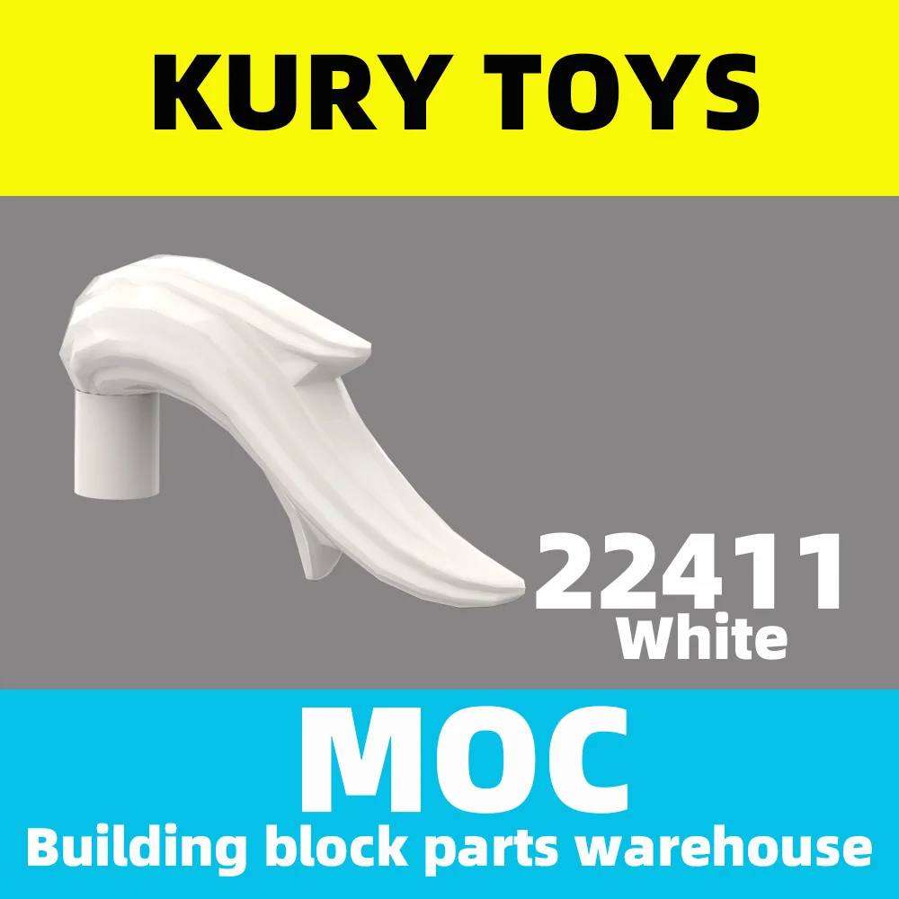 Kury Toys DIY MOC For 22411 10pcs Building block parts For Plume Feather Ponytail