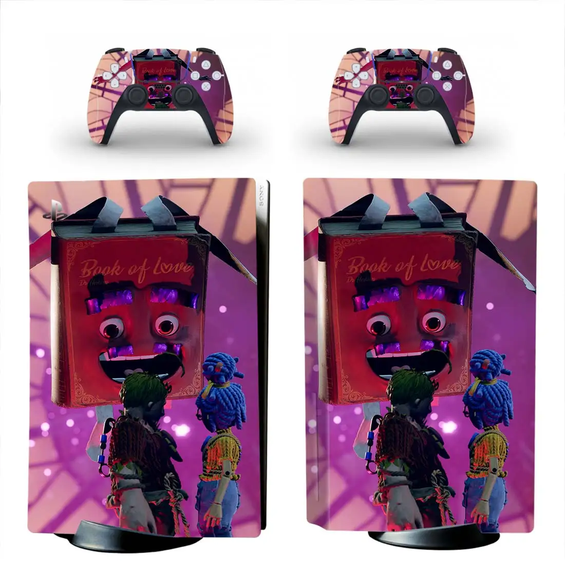 It Takes Two PS5 Standard Disc Edition Skin Decal Cover for PlayStation 5 Console & Controller PS5 Disk Skin Sticker Vinyl