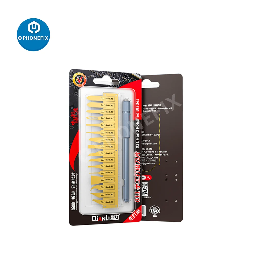 Imagem -04 - Qianli-kit Ferramentas Faca Cpu Removedor de Cola Lâmina de Reparação Bga Pry Knife Limpeza Raspagem ic Chip Remover Ferramenta 007 008 009