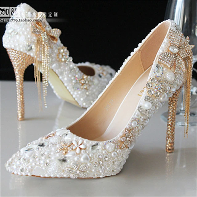 Bridal shoes high heels best sale