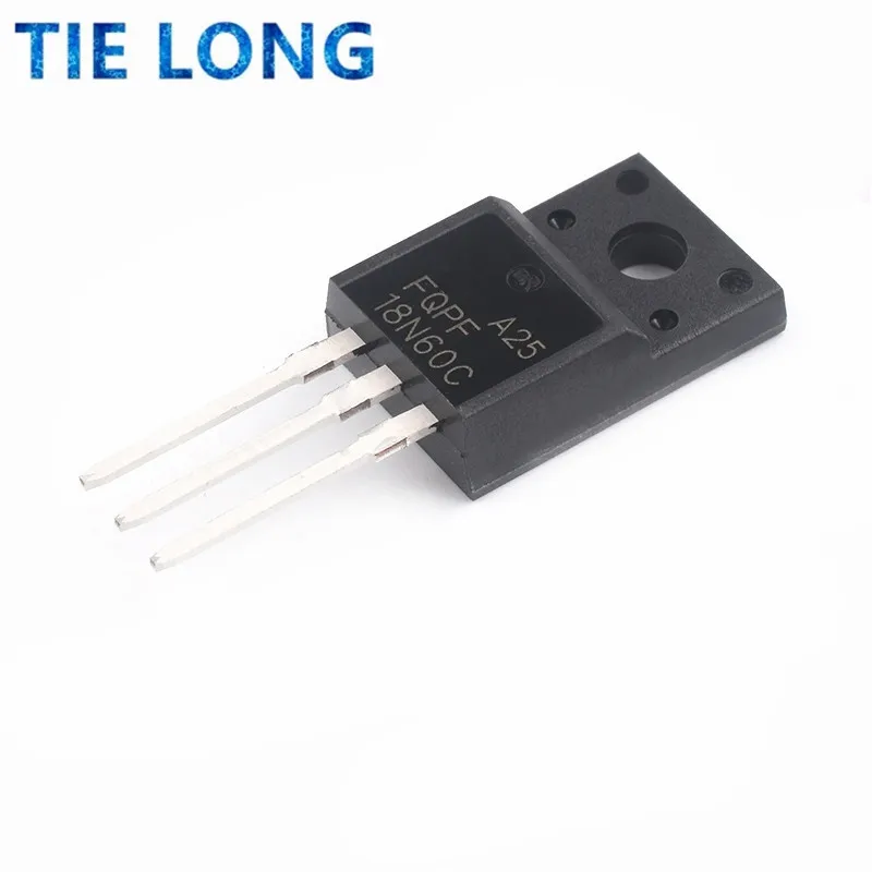 5PCS FQPF18N60 TO220F FQPF18N60C K18A60 18NM60N TO-220F