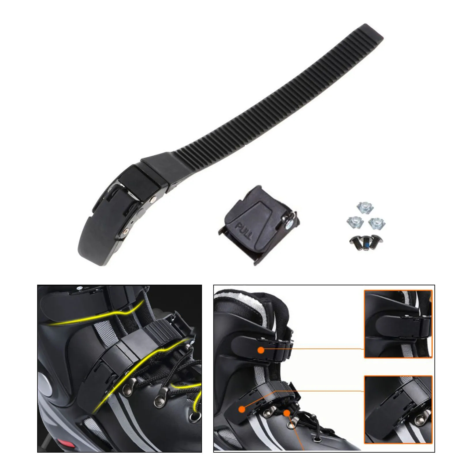 Inline Skate Strap mit Schnalle Ersatz Schnalle Mit Schrauben Mutter Clamp Befestigung Reparatur Kits Outdoor Skating Teile Zubehör