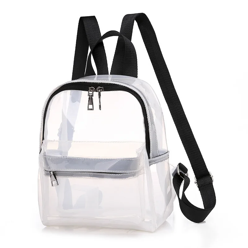 Fashion Clear Women Backpack Transparent Mini Cute Backpack Travel School Backpack Student Bag For Girls Child Mochila