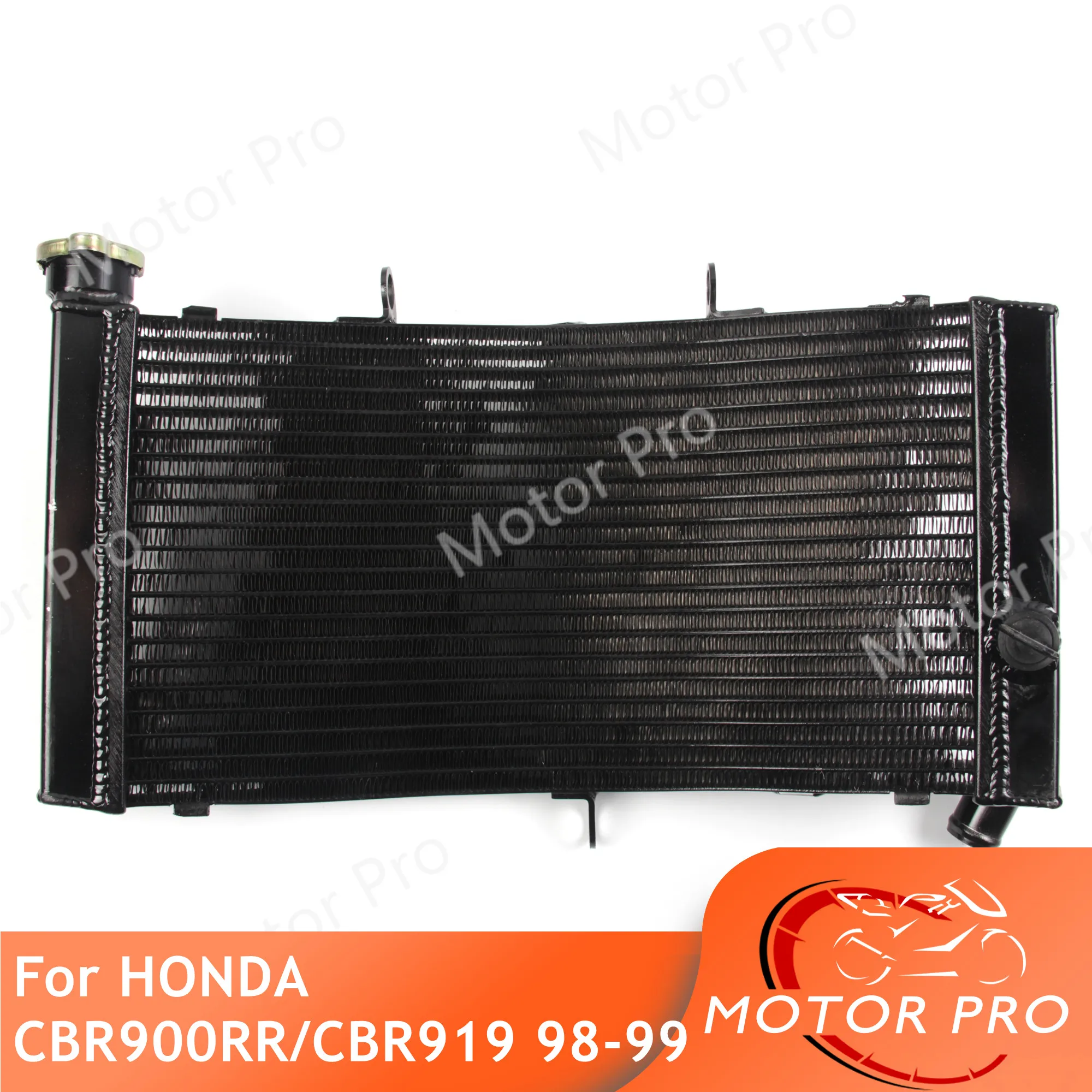 Radiator For HONDA CBR900RR CBR919RR 1998 1999 Motorcycle Parts Cooling Cooler CBR 900 919 RR CBR900 900RR CBR919 919RR BLACK