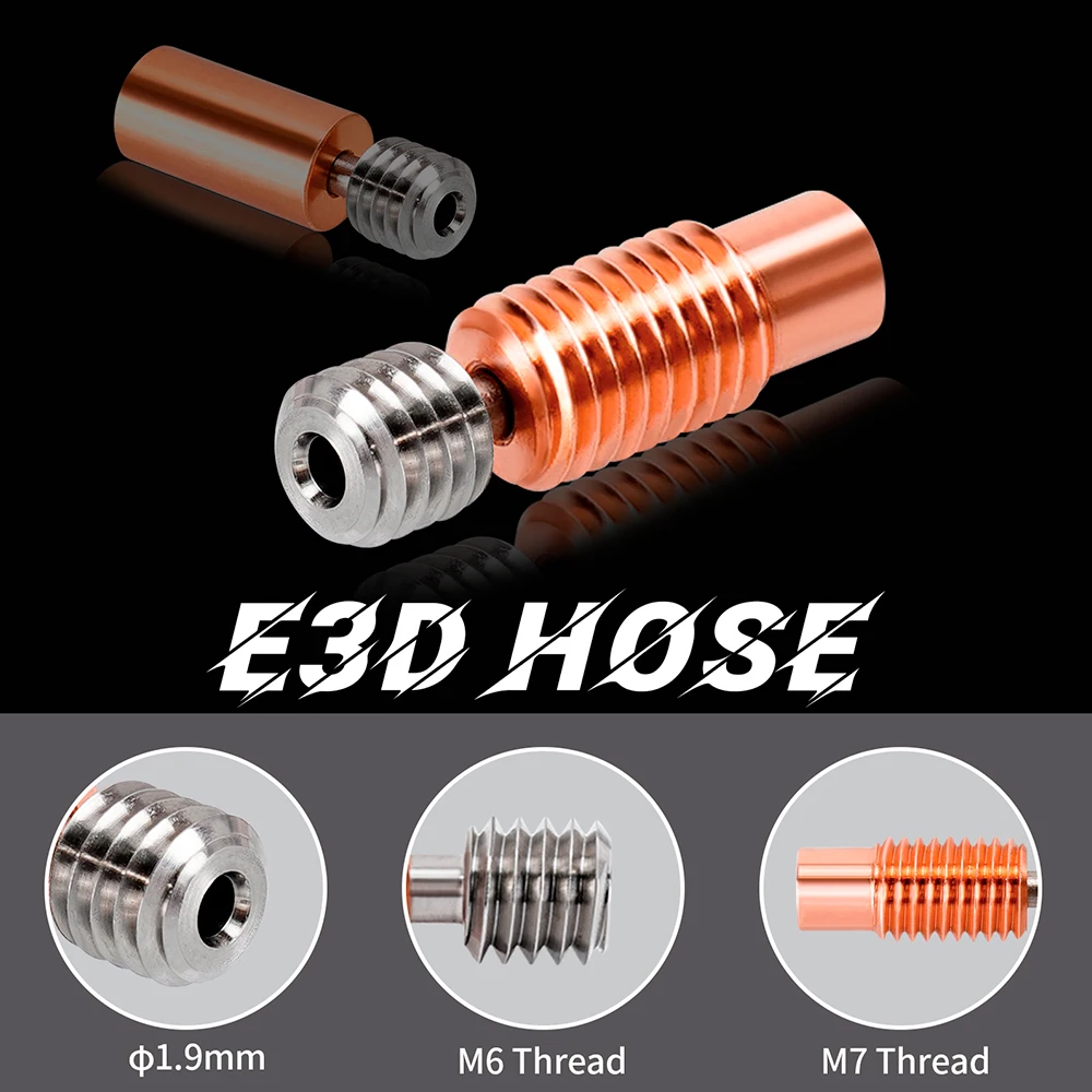 Đoạn Đường E3D V6 Họng Nhiệt Phá Bi Kim Loại Hợp Kim Titan Đồng Họng Cho 1.75Mm Prusa I3 Hotend Nóng khối 3D Máy In Phần