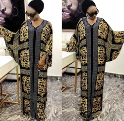 African Design Dashiki Dress For Women Beading Abaya Bandage Maxi Bazin Vintage Long Sleeve Robe Gowns Africa Sexy Lady Party