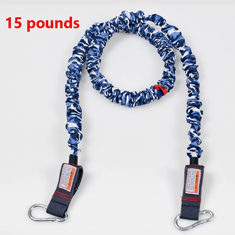 Corde de gym en caoutchouc, 10, 15, 20, 25, 30 livres, 120cm, camo, bande, entraînement physique, taekwondo, coup de pied