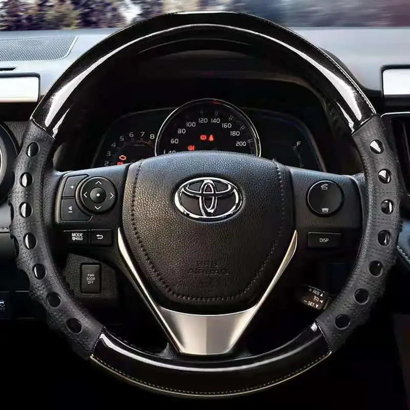 Kierownicy samochodu pokrywa koła 38cm 15 "dla Toyota Camry Corolla Axio Altis Rav4 4Runner C-HR Fortuner Harrier Highlander Kluger