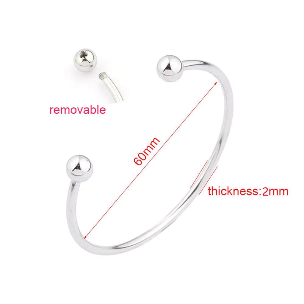 Stainless Steel Open Bead Bracelet With DIY Beads Women Bracelet Wholesale