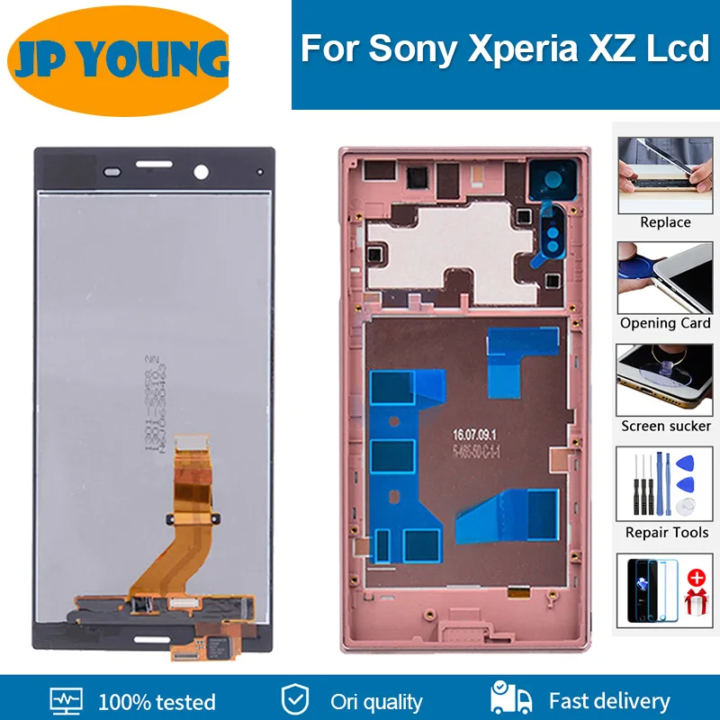 

5.2" Original LCD For SONY Xperia XZ F8331 F8332 LCD Display Touch Screen Digitizer Replacement For SONY XZ lcd with frame