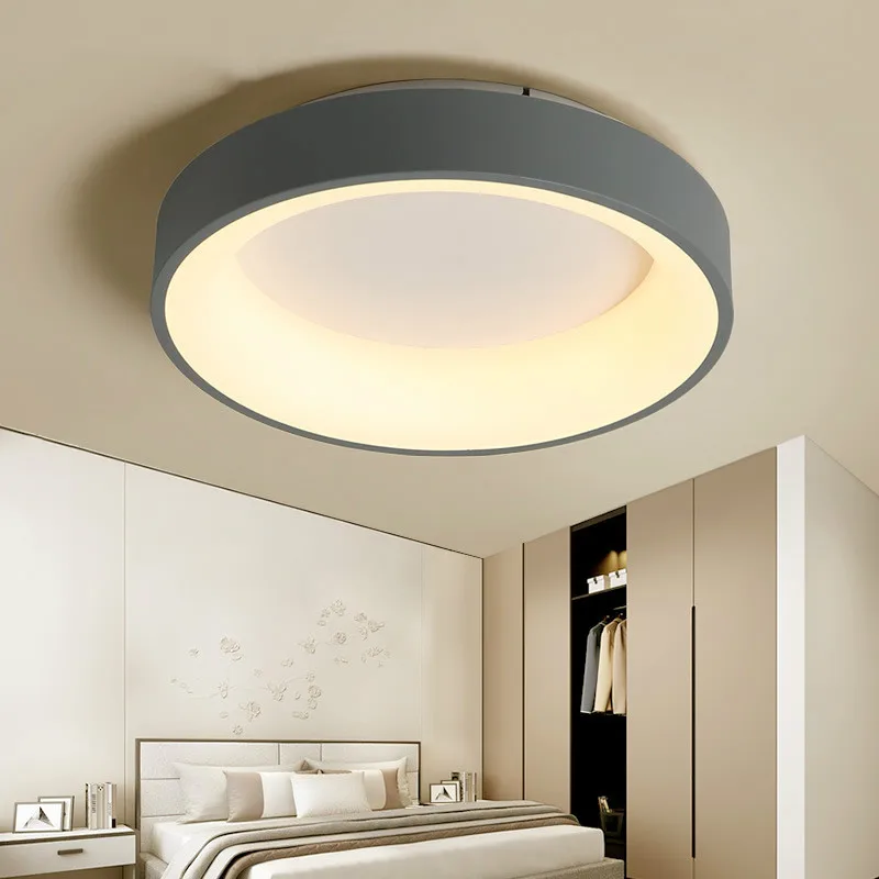 

Modern Ceiling lamp led Lights for living Room Bedroom Study Corridor Grey or White Color Lighting Light WJ10