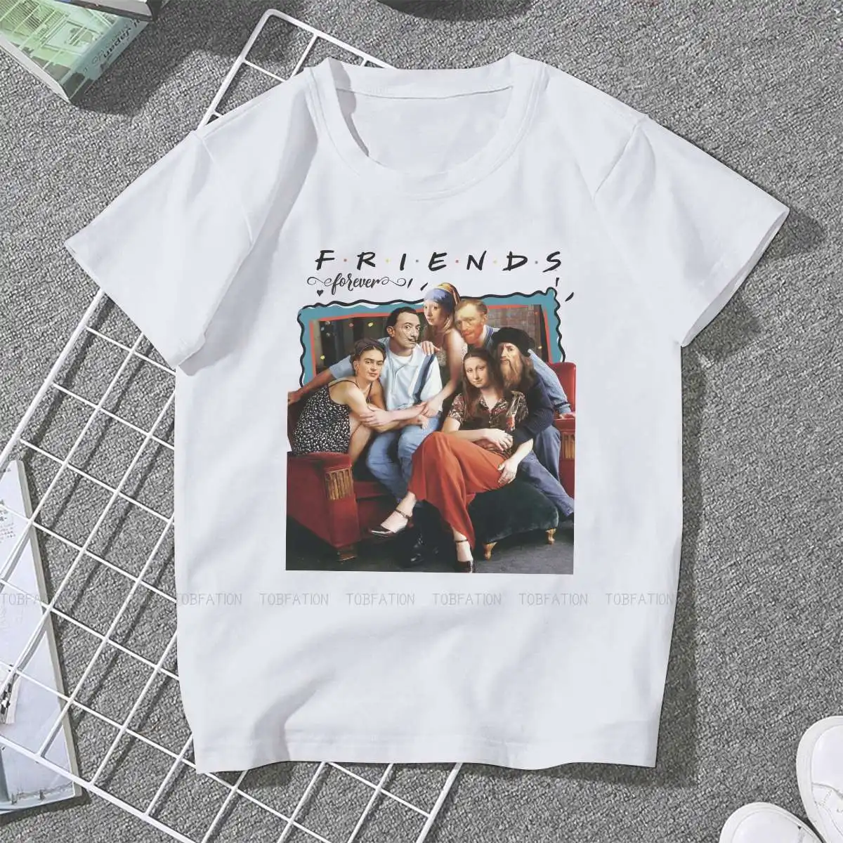 They are Friends Sweet Girls Women T-Shirt  Funny Artwork 5XL Blusas Harajuku Casual Short Sleeve Vintage Oversized Tops