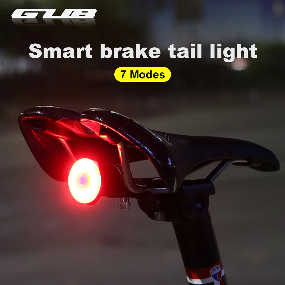 

GUB Bicycle Brake Smart Sensing Light Auto Start/Stop IPx6 Waterproof LED Charging Cycling Taillight Bike Light Accessories