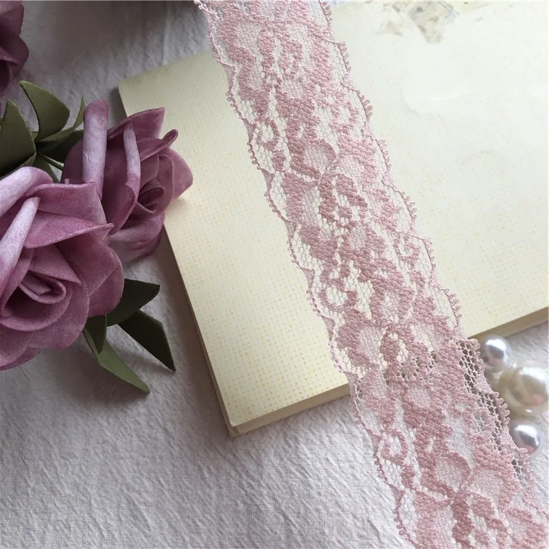 Pale Pink  High S1770 3CM Quality Pure Cotton Lace Sewing Household Clothing Accessories Diy Material Wedding Decoration