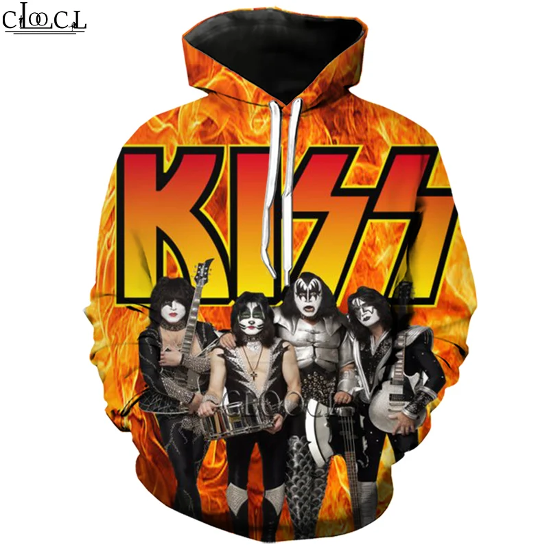 HX Rock Singer KISS Band 3D Printed Hoodie Men Women Tracksuit Autumn Long Sleeve Pullover Fashion Hoodie Drop Shipping