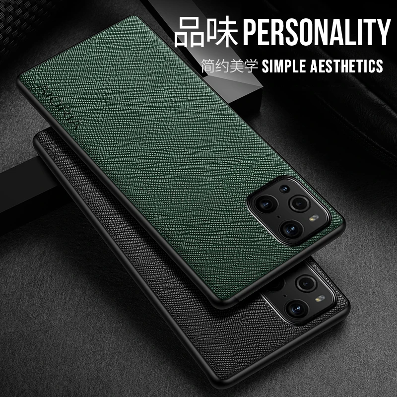 PU Leather Case for OPPO Find X3 Pro, 3in 1 Resistance, Soft TPU and Hard PC