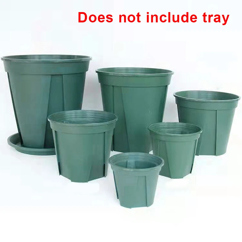 5/10/20pcs Plastic Plant Pots Root-Control Nursery Seedling Planter Garden Flower Pot Container for windowsill, desktop, shelf W