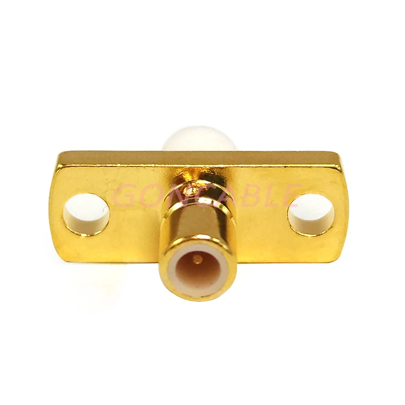 

10pcs a lot RF Connector SMB-JFD64 Male Connector Two-hole Flange Machine Shell Through the Wall Fixed Welding