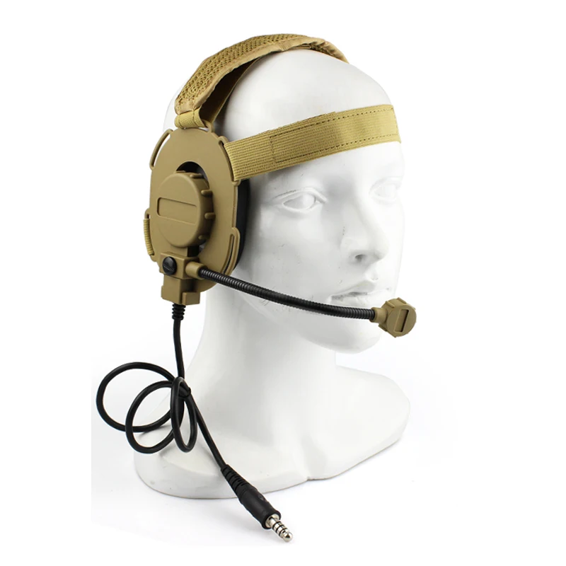 Tactical Bowman Elite II Headset Ohrhörer, U94 Kopfhörer für Kenwood TYT Baofeng, UV-5R, UV-6R, BF-999S, BF-888S, Walkie Talkie