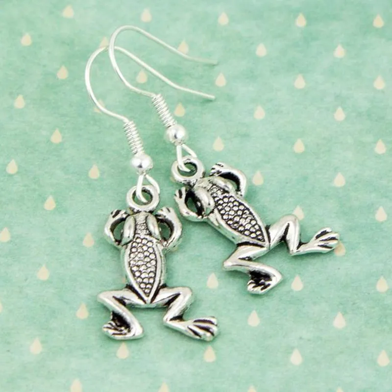 Frog Earrings, Frog Jewellery, Animal Earrings, Frog Gifts, Amphibian Gifts, Goblincore Jewellery, Toad Jewelry, Quirky Earrings