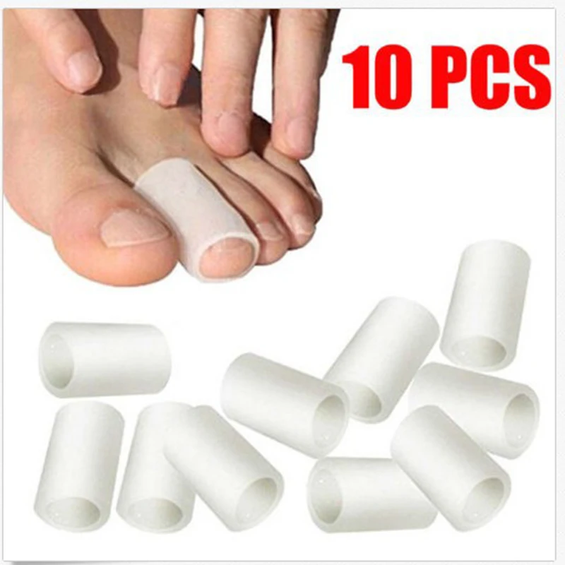 10 Chiếc Gel Silicone Ngón Tay Ống Bảo Vệ Chân Tay Cho Độ Ma Sát Giảm Đau Chăm Sóc Chân Dụng Cụ Ngón Tay Bảo Vệ