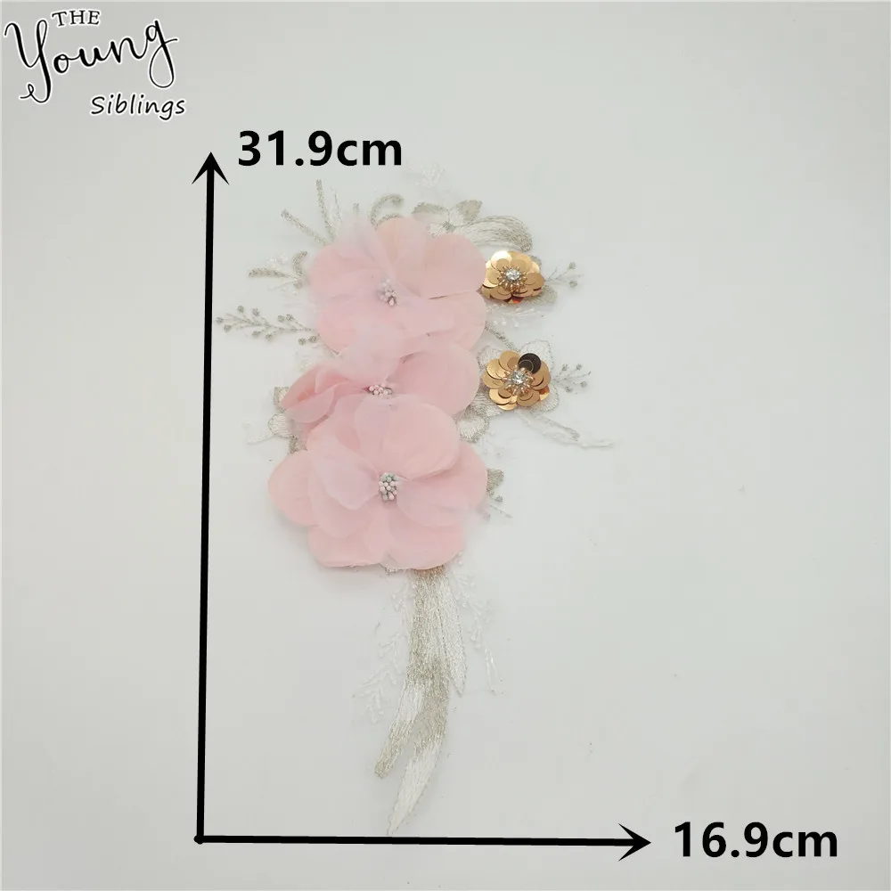 Fashion Exquisite Embroidery 3D Flower Lace Collar DIY Sewing Lace Collar Lace Fabric Decoration Dress Applique Accessories